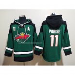 Felpa con Cappuccio Minnesota Wild Zach Parise Verde