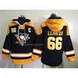 Felpa con Cappuccio Pittsburgh Penguins Mario Lemieux Nero