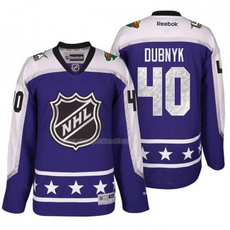 Maglia Hockey 2017 All Star Minnesota Wild Devan Dubnyk Viola