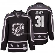 Maglia Hockey 2017 All Star San Jose Sharks Martin Jones Nero