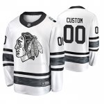 Maglia Hockey 2019 All Star Chicago Blackhawks Personalizzate Bianco
