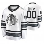 Maglia Hockey 2019 All Star Chicago Blackhawks Personalizzate Bianco