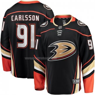 Maglia Hockey Anaheim Ducks Leo Carlsson Home Breakaway Nero
