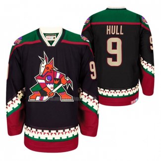 Maglia Hockey Arizona Coyotes Bobby Hull Phoenix Heritage Vintage Nero