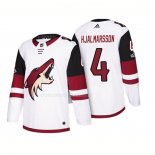 Maglia Hockey Arizona Coyotes Niklas Hjalmarsson 2018 Season Centennial Patch Team Road Bianco