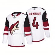 Maglia Hockey Arizona Coyotes Niklas Hjalmarsson 2018 Season Centennial Patch Team Road Bianco
