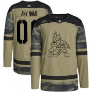 Maglia Hockey Arizona Coyotes Personalizzate Military Appreciation Team Autentico Practice Camuffamento