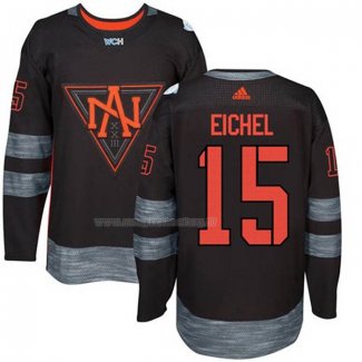 Maglia Hockey Bambino America del Norte Jack Eichel Premier 2016 World Cup Nero