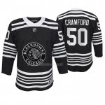 Maglia Hockey Bambino Chicago Blackhawks Corey Crawford Premier Alternato Nero