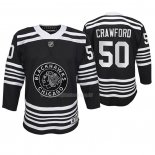 Maglia Hockey Bambino Chicago Blackhawks Corey Crawford Premier Alternato Nero