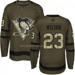 Maglia Hockey Bambino Pittsburgh Penguins Scott Wilson 2018 Salute To Service Verde Militare
