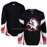 Maglia Hockey Buffalo Sabres Alternato Autentico Blank Nero