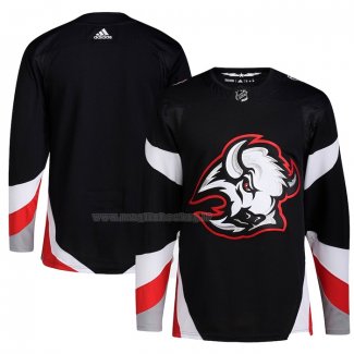 Maglia Hockey Buffalo Sabres Alternato Autentico Blank Nero