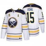 Maglia Hockey Buffalo Sabres Jack Eichel 2018 New Season Team Road Bianco