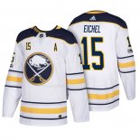 Maglia Hockey Buffalo Sabres Jack Eichel 2018 New Season Team Road Bianco