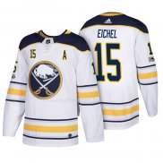 Maglia Hockey Buffalo Sabres Jack Eichel 2018 New Season Team Road Bianco