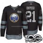 Maglia Hockey Buffalo Sabres Kyle Okposo 1917-2017 100th Anniversario Nero