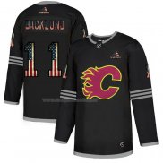 Maglia Hockey Calgary Flames Backlund 2020 USA Flag Nero