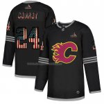 Maglia Hockey Calgary Flames Conroy 2020 USA Flag Nero
