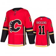 Maglia Hockey Calgary Flames Mikael Backlund Home Rosso