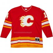 Maglia Hockey Calgary Flames Theoren Fleury Mitchell & Ness 1988-89 Blue Line Rosso