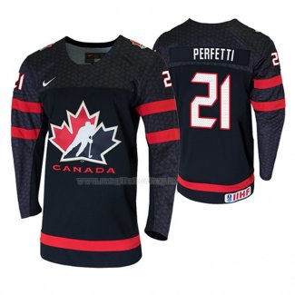 Maglia Hockey Canada Cole Perfetti 2019 Hlinka Gretzky Cup Nero