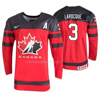 Maglia Hockey Canada Donna Jocelyne Larocque Iihf World Championship Rosso