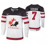 Maglia Hockey Canada Donovan Sebrango 2019 Hlinka Gretzky Cup Bianco