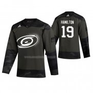 Maglia Hockey Carolina Hurricanes Dougie Hamilton 2019 Veterans Day Camuffamento