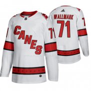 Maglia Hockey Carolina Hurricanes Lucas Wallmark Away Autentico Giocatore Bianco