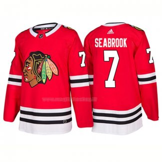 Maglia Hockey Chicago Blackhawks Brent Seabrook Home 2018 Rosso