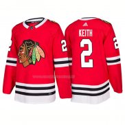 Maglia Hockey Chicago Blackhawks Duncan Keith Home 2018 Rosso