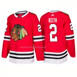 Maglia Hockey Chicago Blackhawks Duncan Keith Home 2018 Rosso