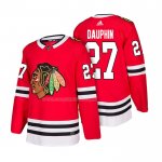 Maglia Hockey Chicago Blackhawks Laurent Dauphin Home Autentico 2018 Rosso