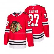 Maglia Hockey Chicago Blackhawks Laurent Dauphin Home Autentico 2018 Rosso