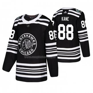 Maglia Hockey Chicago Blackhawks Patrick Kane 2019 Winter Classic Nero