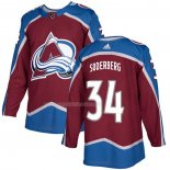 Maglia Hockey Colorado Avalanche Carl Soderberg Home Autentico Rosso