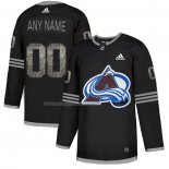 Maglia Hockey Colorado Avalanche Personalizzate Black Shadow Nero