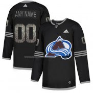 Maglia Hockey Colorado Avalanche Personalizzate Black Shadow Nero