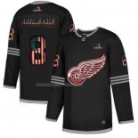Maglia Hockey Detroit Red Wings Justin Abdelkader 2020 USA Flag Nero