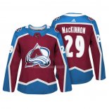 Maglia Hockey Donna Colorado Avalanche Nathan Mackinnon Autentico Giocatore Maroon