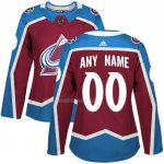 Maglia Hockey Donna Colorado Avalanche Personalizzate Home Rosso