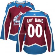Maglia Hockey Donna Colorado Avalanche Personalizzate Home Rosso