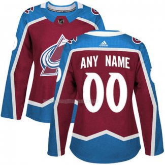 Maglia Hockey Donna Colorado Avalanche Personalizzate Home Rosso