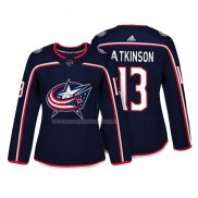 Maglia Hockey Donna Columbus Blue Jackets Cam Atkinson Autentico Giocatore Blu