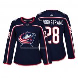 Maglia Hockey Donna Columbus Blue Jackets Oliver Bjorkstrand Autentico Giocatore Blu