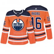 Maglia Hockey Donna Edmonton Oilers Jujhar Khaira Autentico Giocatore Arancione
