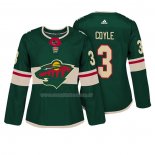 Maglia Hockey Donna Minnesota Wild Charlie Coyle Autentico Giocatore Verde