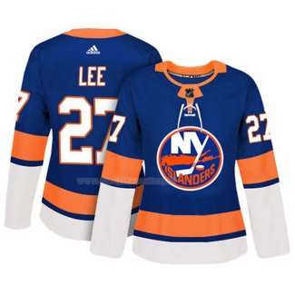 Maglia Hockey Donna New York Islanders Anders Lee Autentico Giocatore Blu