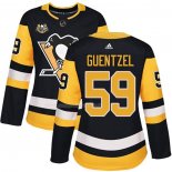 Maglia Hockey Donna Pittsburgh Penguins Jake Guentzel 50 Anniversary Home Premier Nero